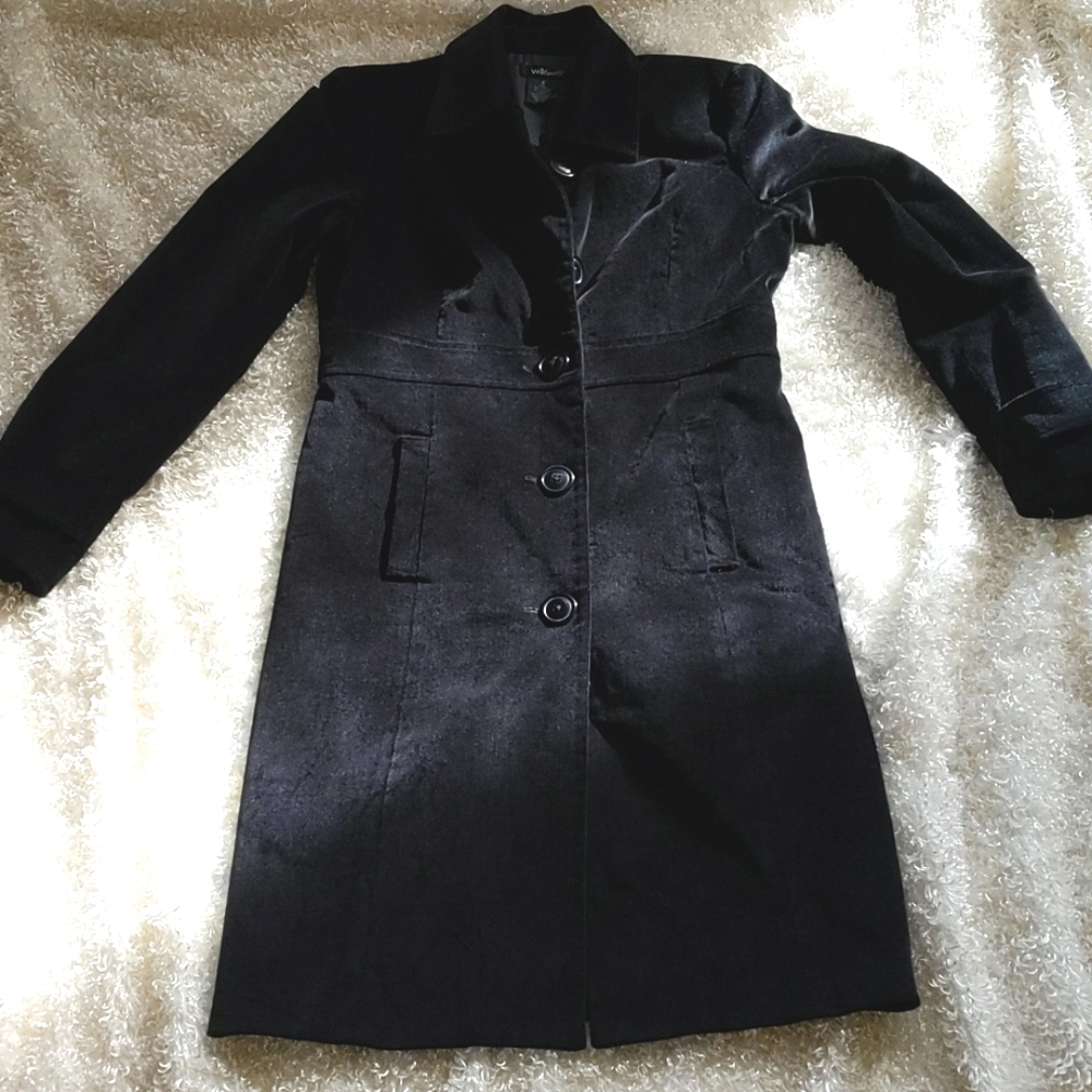 WILLI SMITH BLK COTTON/SPANDEX JCKT SZ 6